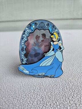 Loungefly Disney Cinderella Lenticular Frame Limited Edition Enamel Pin Blue